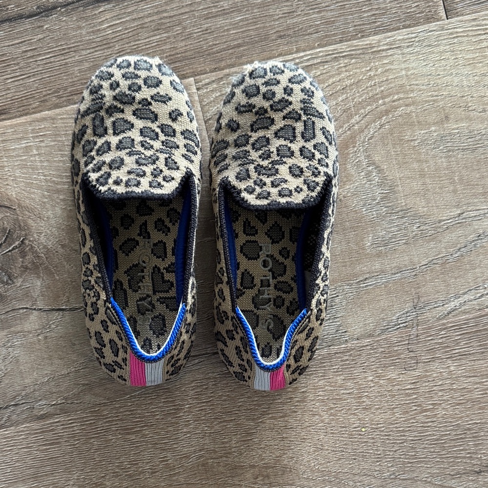 Rothy’s Leopard Print Kids Loafer